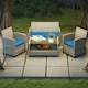 image 8 of Outsunny 3PCs Rattan Garden Seat Cushions Pads for Patio Furniture Green 