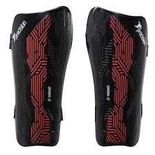 Precision Unisex Adult Origin.0 Strap Shin Guards - Black/Red - M