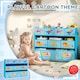 image 5 of AIYAPLAY 3-Tier Toy Organiser Shelf with 9 Storage Boxes for Bedroom, Blue