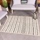 image 4 of Charles Bentley Moroccan Weatherproof Cream Outdoor Rug 120x170