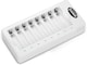 image 1 of Granicell 8 Bay AA AAA Battery Charger, USB Smart Battery Charger, Type-C Connector with LED Display, Individual Slots for Ni-MH Ni-CD Rechargeable Batteries