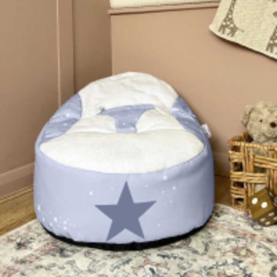 image 1 of rucomfy Wish Upon a Star Gaga Baby Bean Bag - Soft Newborn Seat