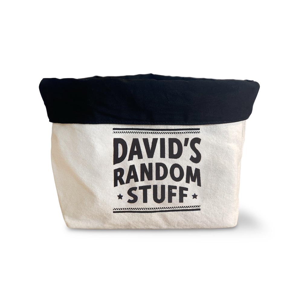 image 1 of Pre-personalised Top Bloke Storage Pouch Gift For Tools Bits and Pieces - Choose From Over 60 Names and Titles - David | Grey