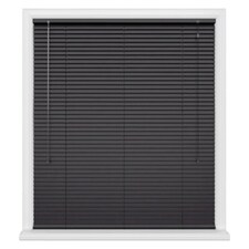 180cm Black Aluminium Venetian Blinds 152cm Drop (25mm Slats) Black | Black