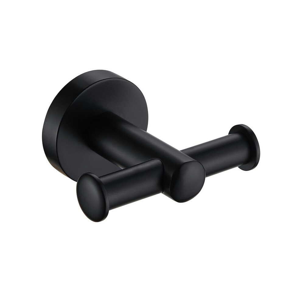 image 1 of Showerdrape Modernity Black Stainless Steel Wall Mounted 4 Piece Bathroom Accessory Set