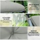 image 5 of Outsunny Set of 2 Garden Chair Cushions Seat Pad for Outdoor Use Khaki 