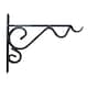 image 1 of Marco Paul Black Steel Wall Mounted Hook 16"