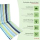 image 2 of Oypla Portable Beach Mat Folding Chair Sun Lounger Outdoor Camping Multi