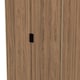 image 5 of Taiwan Tall 2 Drawer Double Wardrobe in Carini Walnut (Ready Assembled) | Brown | Carini Walnut