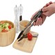 image 5 of Interiors by Premier Black Silicone and Stainless Steel Tongs, Heat-Resistant Grip for Safe Cooking, Non-Stick Friendly Design