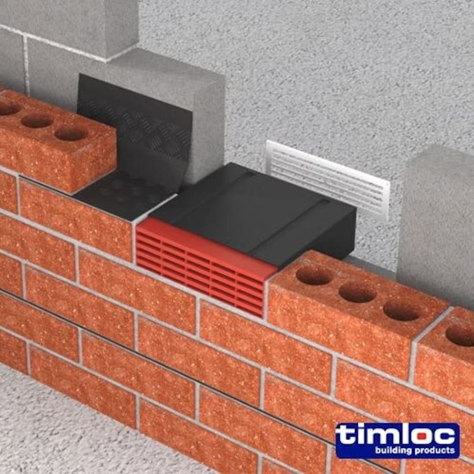 Timloc House Timco - Timloc Airbrick - Plastic - Blue / Black - 1201ABBB (Size 215 x ...