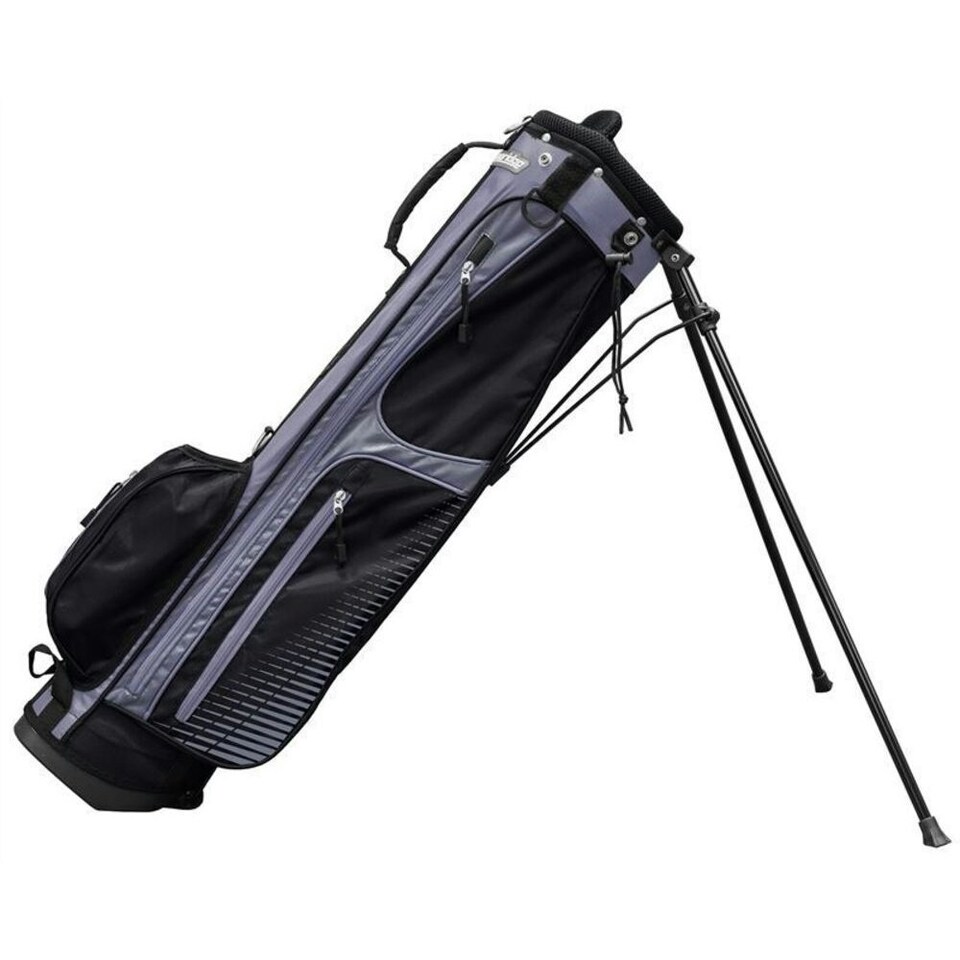 image 1 of Longridge Golf Club Stand Bag - Black/Silver - One Size