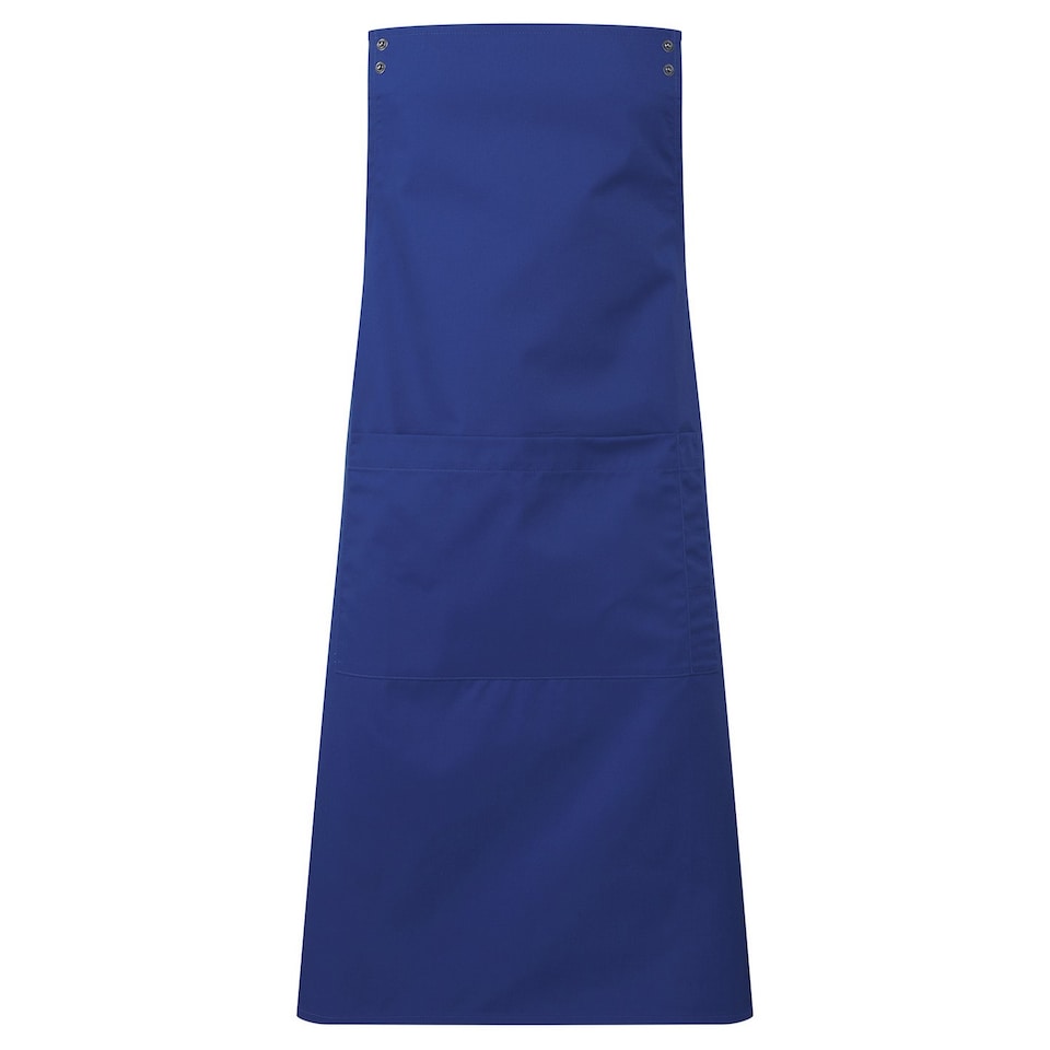 image 1 of Premier Unisex Adult Swap & Pop Customizable Full Apron | Blue | Royal Blue | One Size | 1