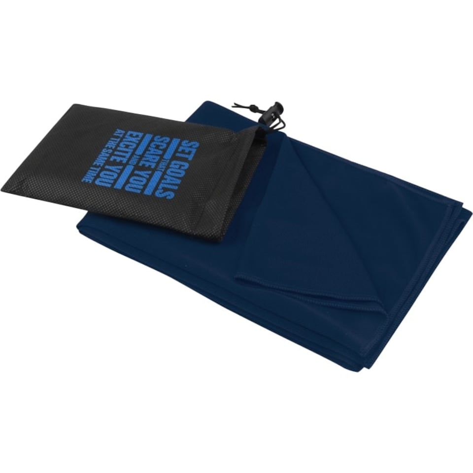 image 1 of Lucas RPET Sports Towel - Navy - 100cm x 50cm | Blue