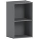 image 1 of Vida Designs Oxford 2 Tier Cube Bookcase Display Storage, Grey