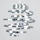 image 3 of ValueLights Bensson Silver Ceiling Pendant Shade