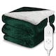 image 9 of Dreamcatcher Green Soft Microfleece & Sherpa Electric Blanket Heated Throw 160x120cm | Green | Green | One Size | 1