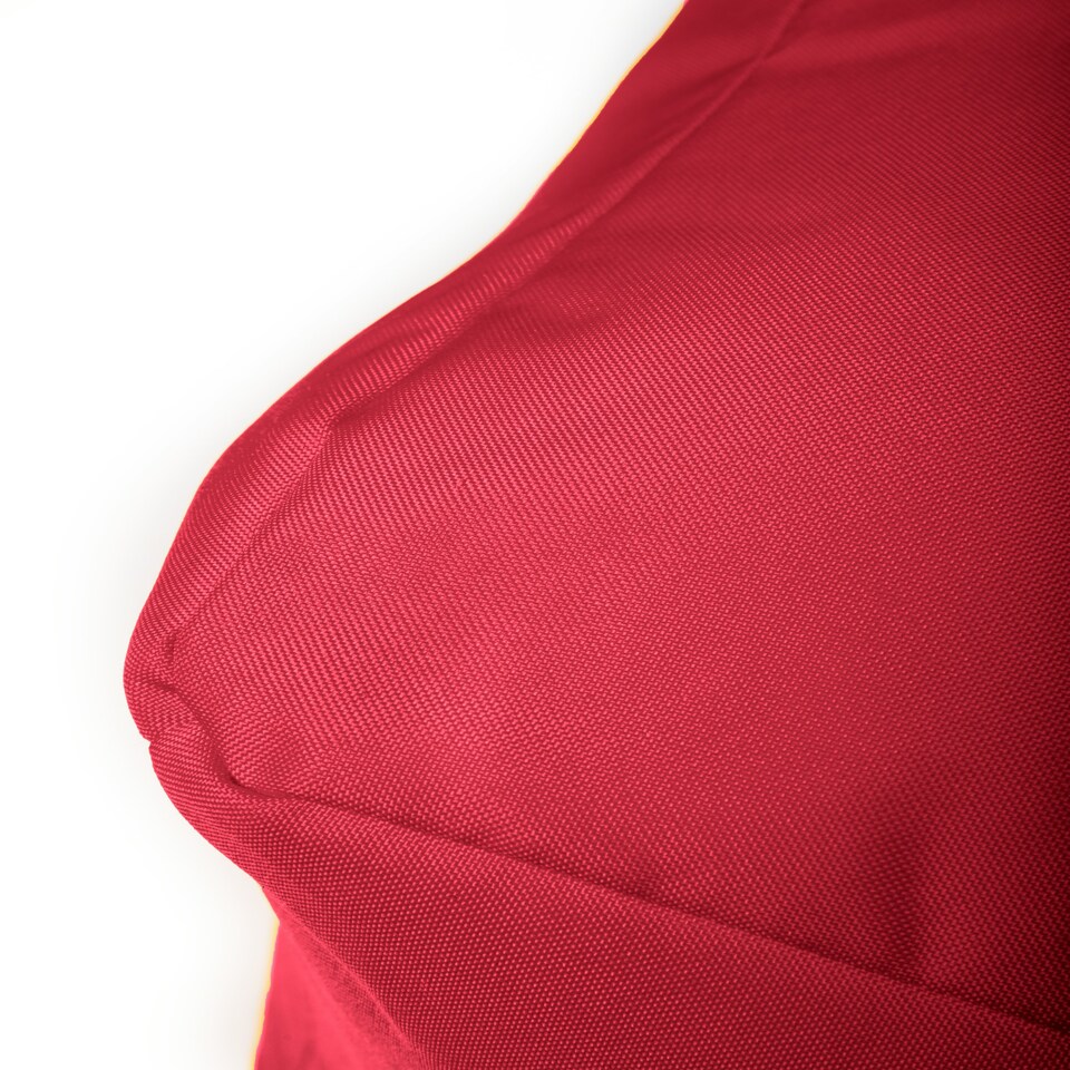 image 1 of Waterproof Cube Indoor Outdoor Bean Bag Foot Stool Pouffe Red