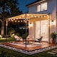 image 6 of Rattantree Slanted Canopy Pergola Outdoor Gazebo 8FT x 8FT