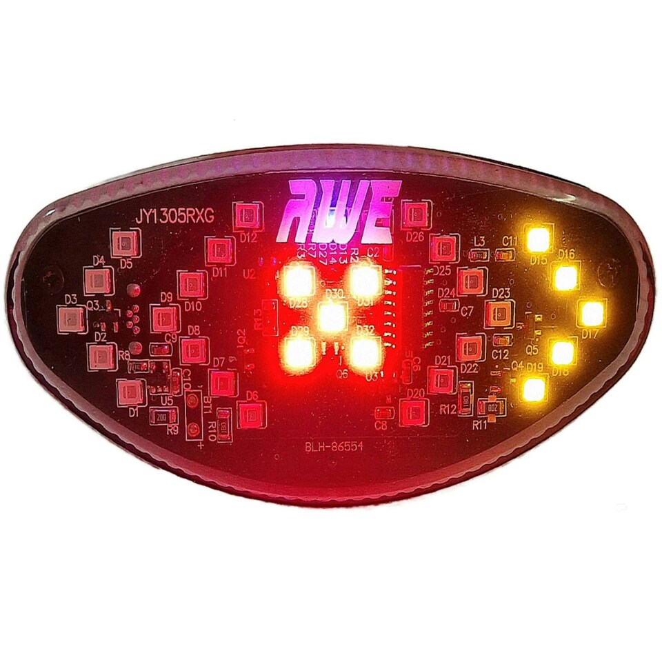 image 1 of AWE USB Rechargeable WIRELESS INDICATOR Remote Control 29 LED's Bike Rear Light