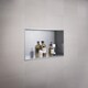 image 2 of Smedbo Brushed Stainless Steel Shower and Bathroom Wall Niche (600 x 300mm)