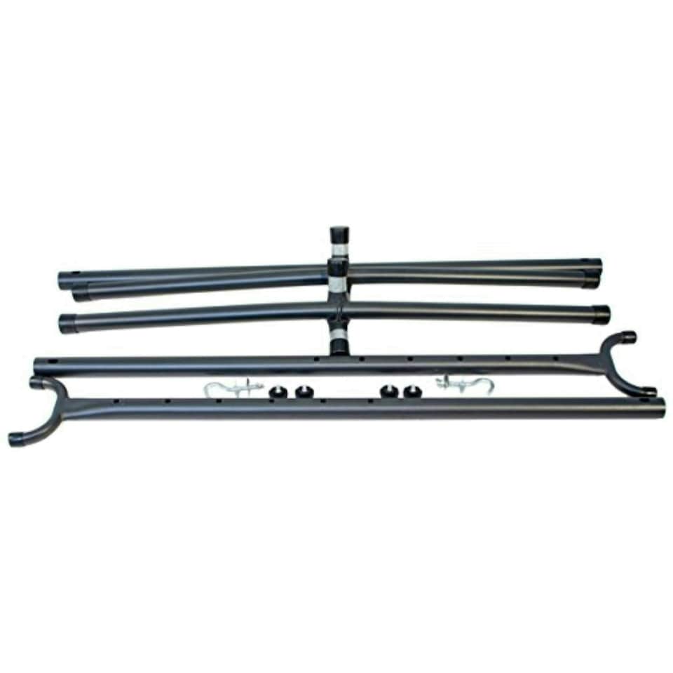 image 1 of Primrose Black Steel Hammock Stand with Carry Bag Included