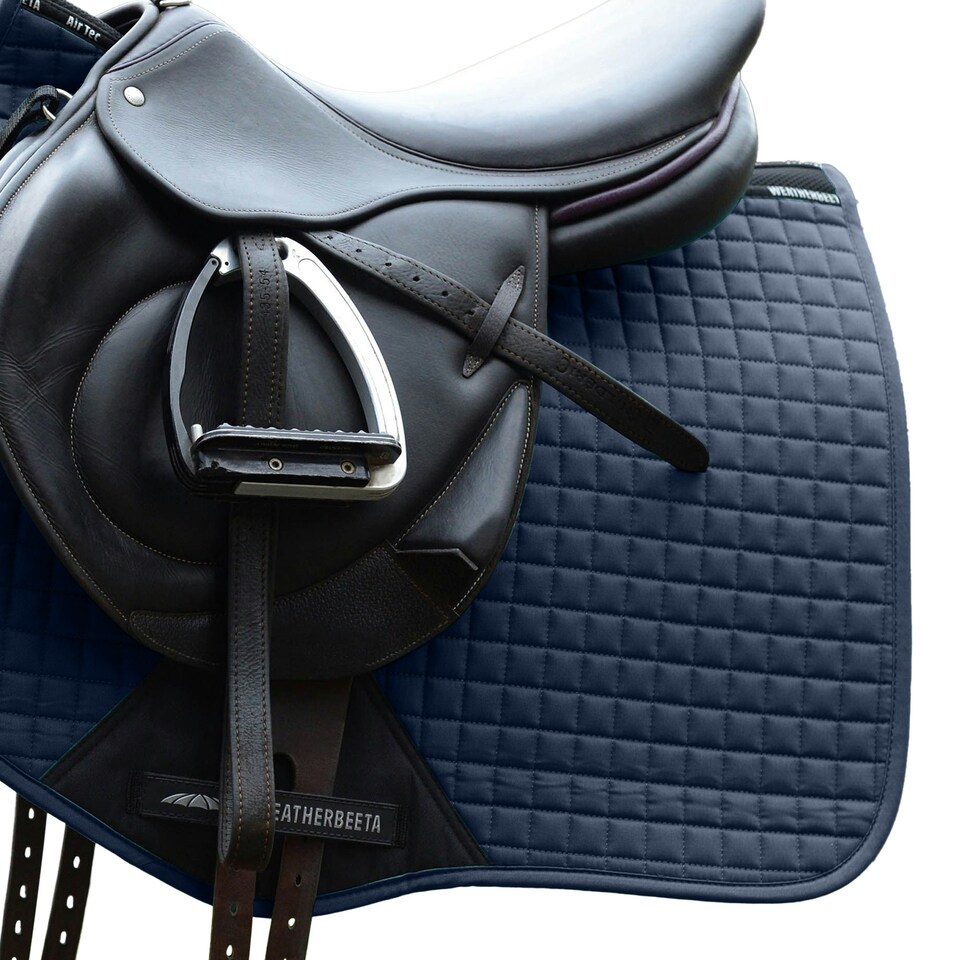 image 1 of Weatherbeeta Prime Jump Shaped Saddle Pad - Navy - Full