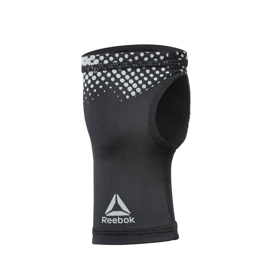 image 1 of Reebok Wrist Support — Breathable Elasticated Wrist Brace with Silicone Grip, Black, Size L | Black | BLACK | L