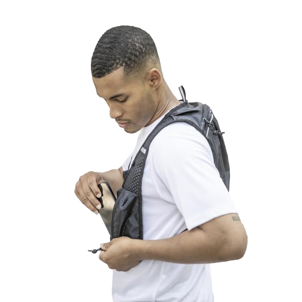 image 1 of Floso Nomad Recycled Running 5L Hydration Pack | Cream | Sandstone | One Size | 1