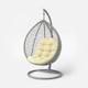 image 1 of Homescapes Cream Round Egg Chair Swing Cushion