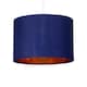 image 3 of Set of 2 Navy Blue 25cm Light Shade with Gold Inner | Blue | Gold | Medium | 2