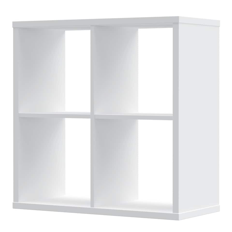 image 1 of Mauro 2x2 Storage Unit in White High Gloss/White