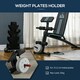 image 6 of HOMCOM Foldable Dumbbell Bench Weight Training, 7 Incline Adjustable, Blue