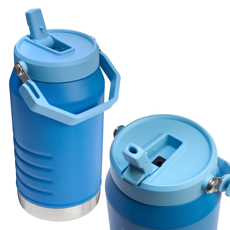 image 1 of IceFlow Flip Straw 2.0 Jug 1.9L Water Bottle | Blue | Blue | Not provided