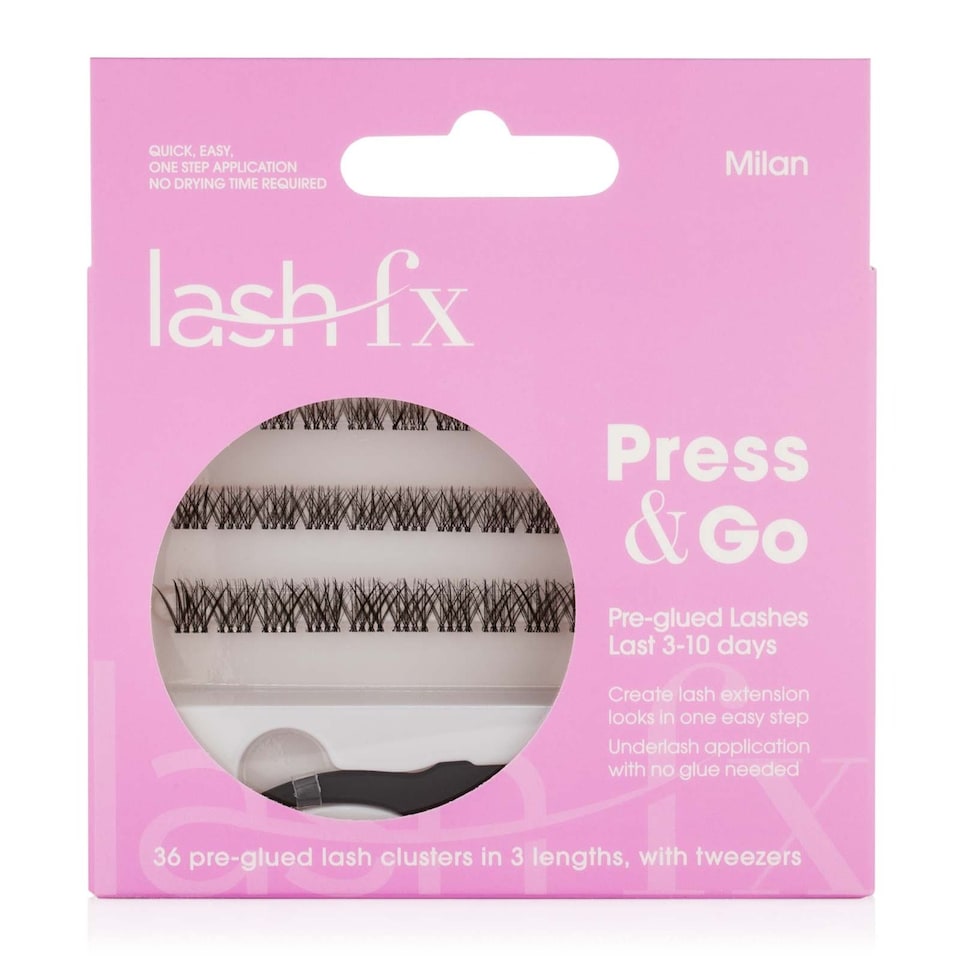 image 1 of Lash FX Press & Go Pre-Glued Cluster Lashes - Milan: Subtle and natural
