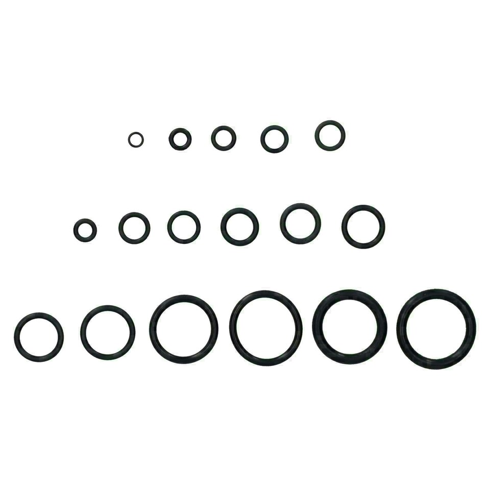 image 1 of Metric and Imperial Assorted Nitrile Rubber O-Rings Seals Plumbing Washers 450pc