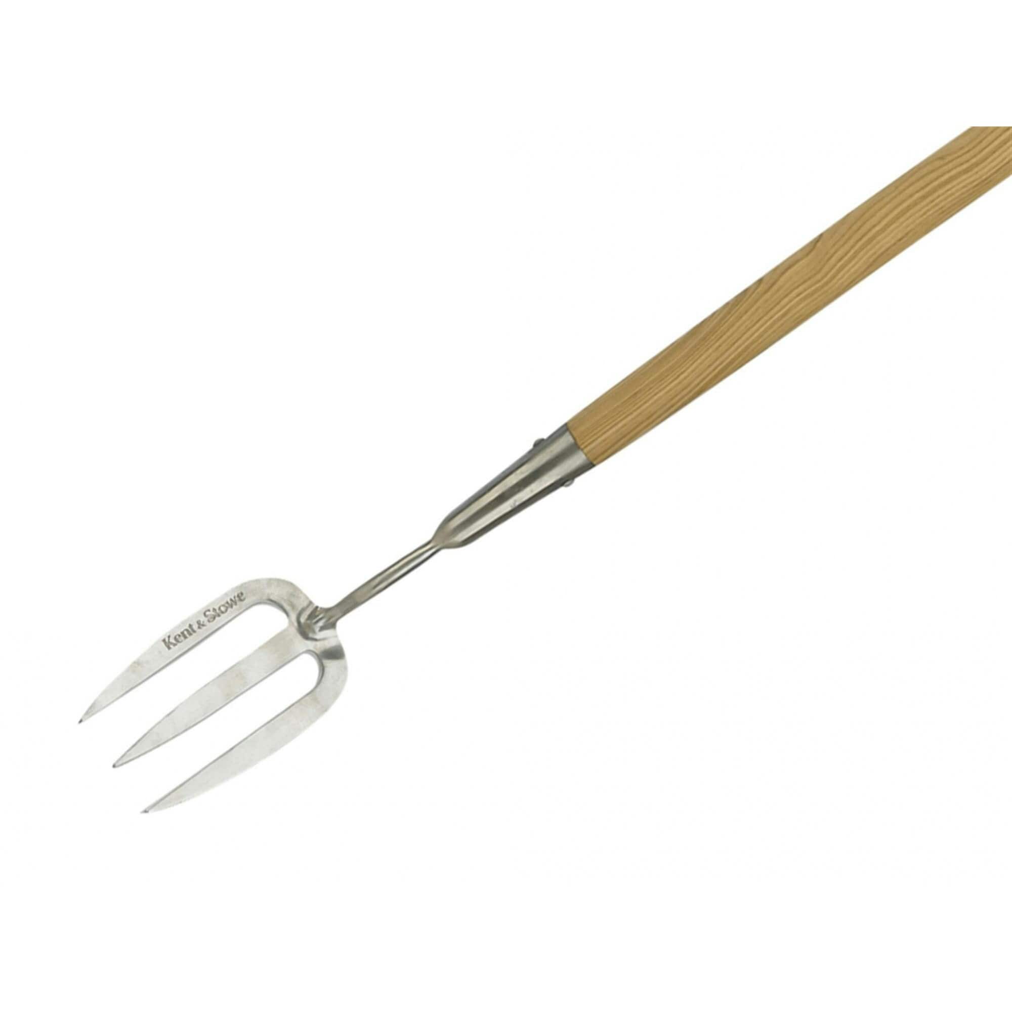 Kent & Stowe Long Handled Fork, Fsc - Multi Colour - Stainless Steel Head