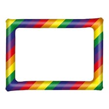 Inflatable Rainbow Picture Frame 80cm