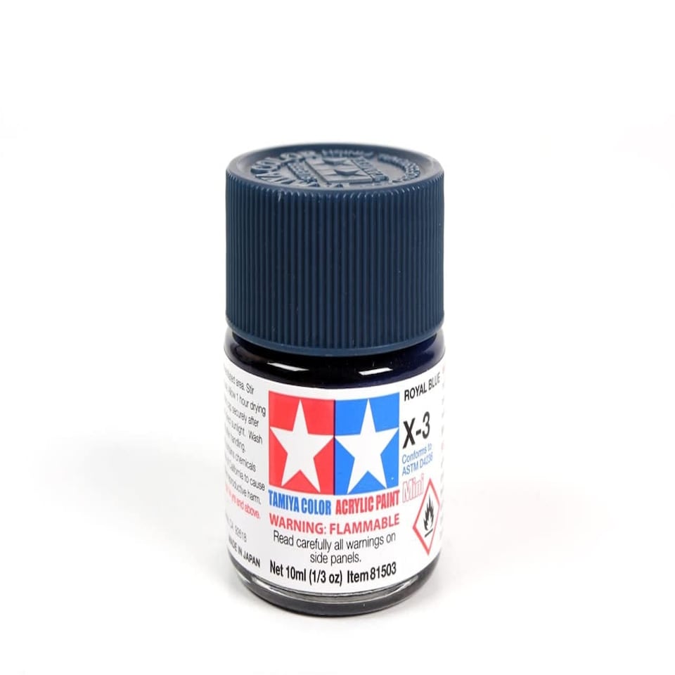 Acrylic Mini X-3 Royal Blue - TAMIYA MINI ACRYLIC Blue