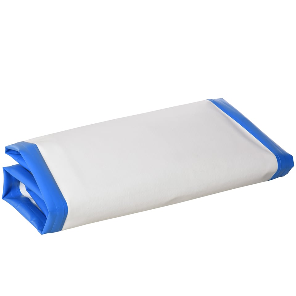 image 1 of HOMCOM 10' x 32' x 6' Inflatable Stand Up Paddle Board, Non-Slip & Ultra-Light Deck with SUP Accessories, Adj Paddle, Backpack Bag, and Three Bottom Fins, for Youth Adults Beginner, Blue | Multi | Blue, White, Grey and Black