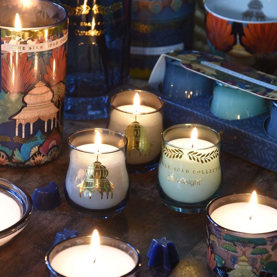 image 1 of The Silk Road Collection Bukhara Set of 3 Candles
