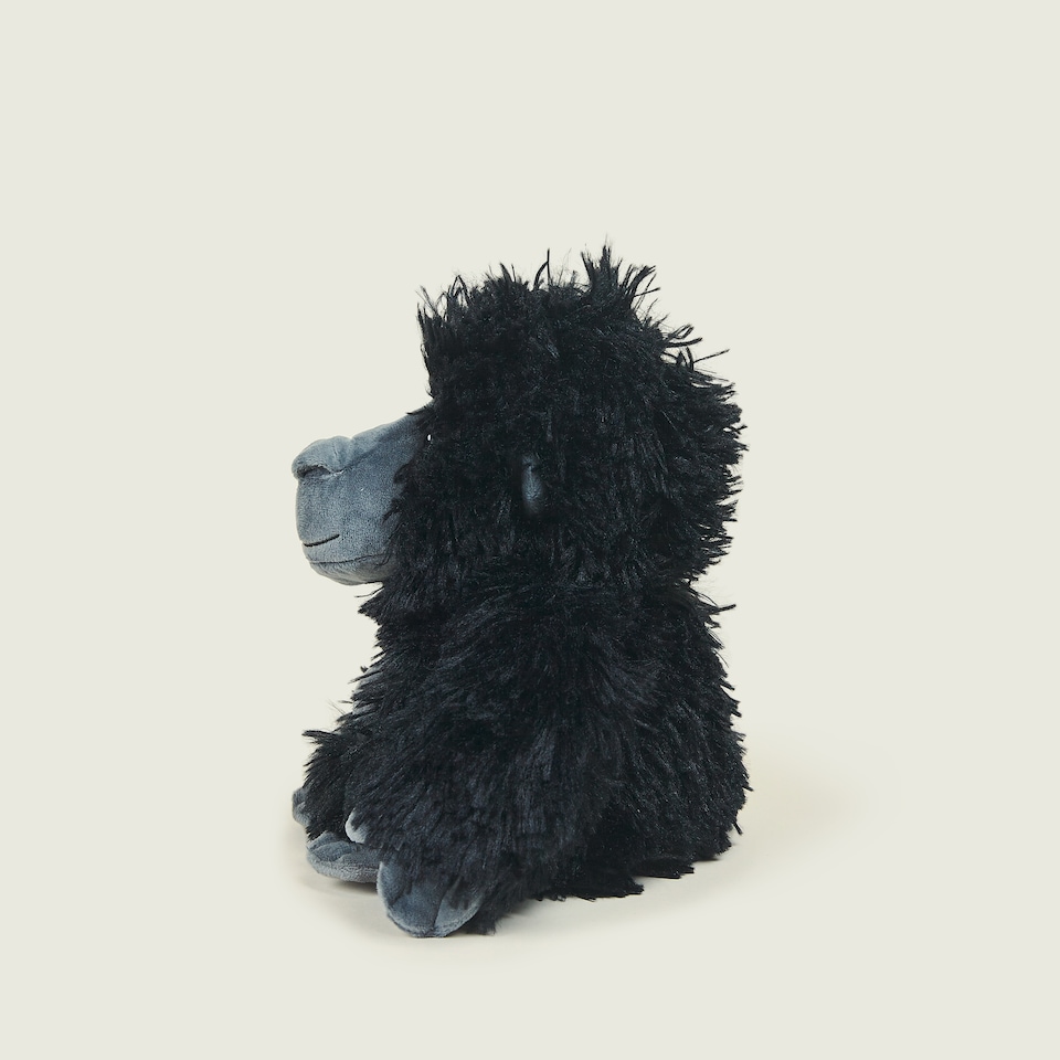 image 1 of Warmies Plush Gorilla Microwavable Weighted Teddy with French Lavender Scent, Hot or Cold for Cool Relaxation and Warm Relief