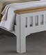 image 3 of 5ft King Size Real oak & Light Grey Solid,strong,wood bed frame.Wooden bedstead