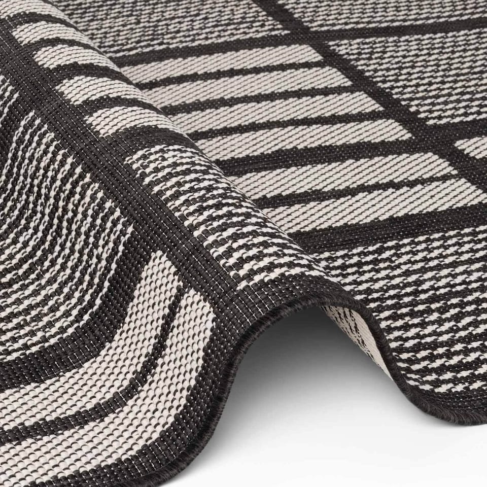 image 1 of Ted Baker Flatweave Allington Indoor Outdoor Rug Geometric Reversible