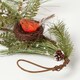 image 3 of Homescapes Festive Christmas Garland with Artificial Pine and Robins Nests 5ft