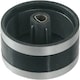 image 4 of SPARES2GO Silver/Black Switch Knobs compatible with Lamona LAM3200 LAM3204 LAM3401 Hob Oven Cooker (Pack of 2)