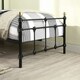 image 5 of Bayford Traditional Vintage Style Black Metal Bed Frame (Single)