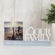 image 2 of Widdop 'Our Family' Decorative Photo Frame - 4 x 4" Clear | Clear | One Size