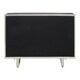 image 2 of Interiors by Premier Black Sideboard, Matte Black 3‑Door Buffet Storage Unit, Contemporary Wooden Sideboard for Dining Room Black