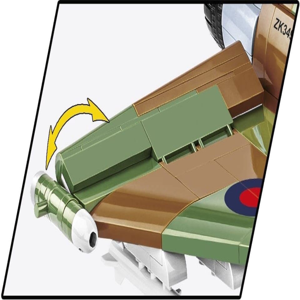 image 1 of RAF Typhoon FGR4 "Gina" brick plane model - COBI 5843 - 577 bricks
